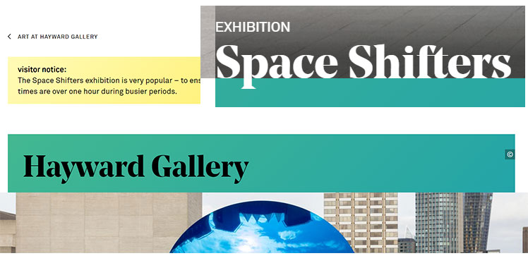 Space Shifters - Hayward Gallery